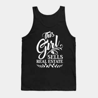 Floral This Girl Sells Real Estate Tank Top